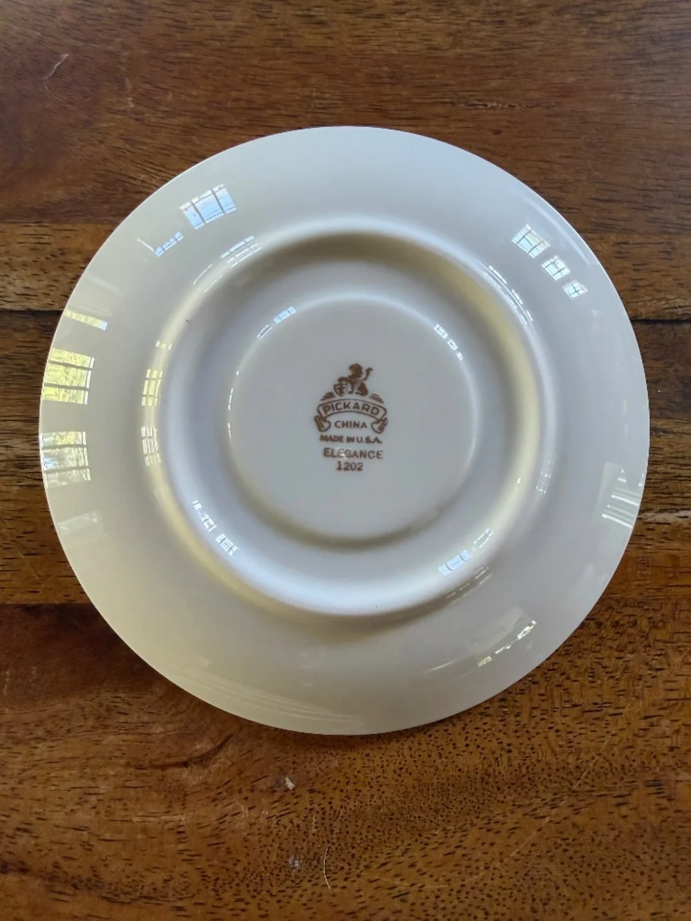 Beautiful Gold rimmed Saucer | Pattern: Pickard China Elegance 1202 from 1976